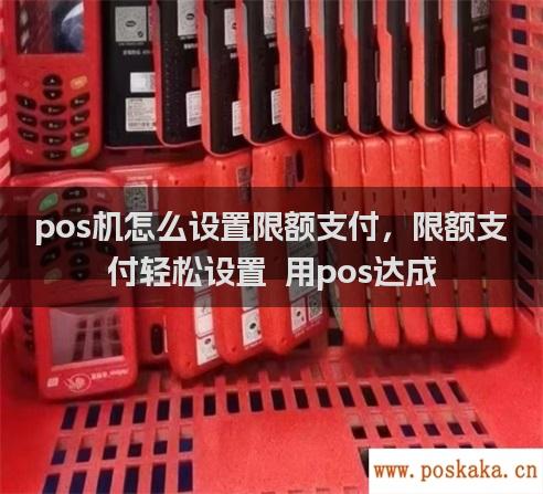 pos机怎么设置限额支付，限额支付轻松设置  用pos达成