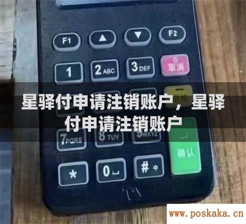 星驿付申请注销账户，星驿付申请注销账户