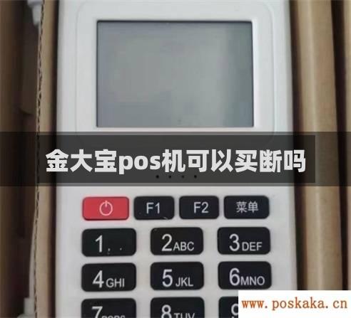 金大宝pos机可以买断吗