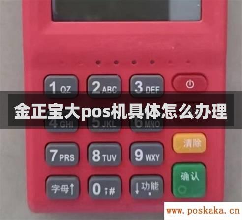 金正宝大pos机具体怎么办理